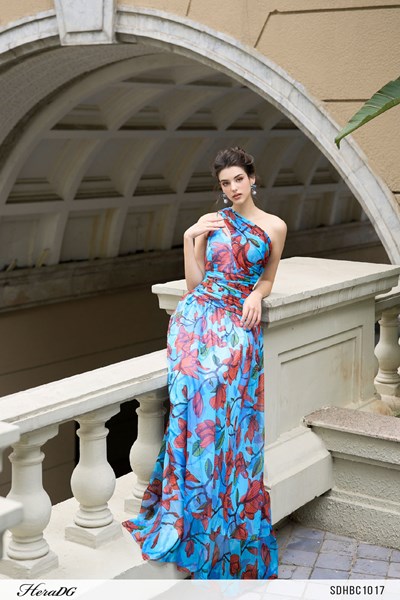 Hiển thị chi tiết cho Đầm dạ hội xoè lệch vai Ảnh của Đầm dạ hội xoè lệch vai